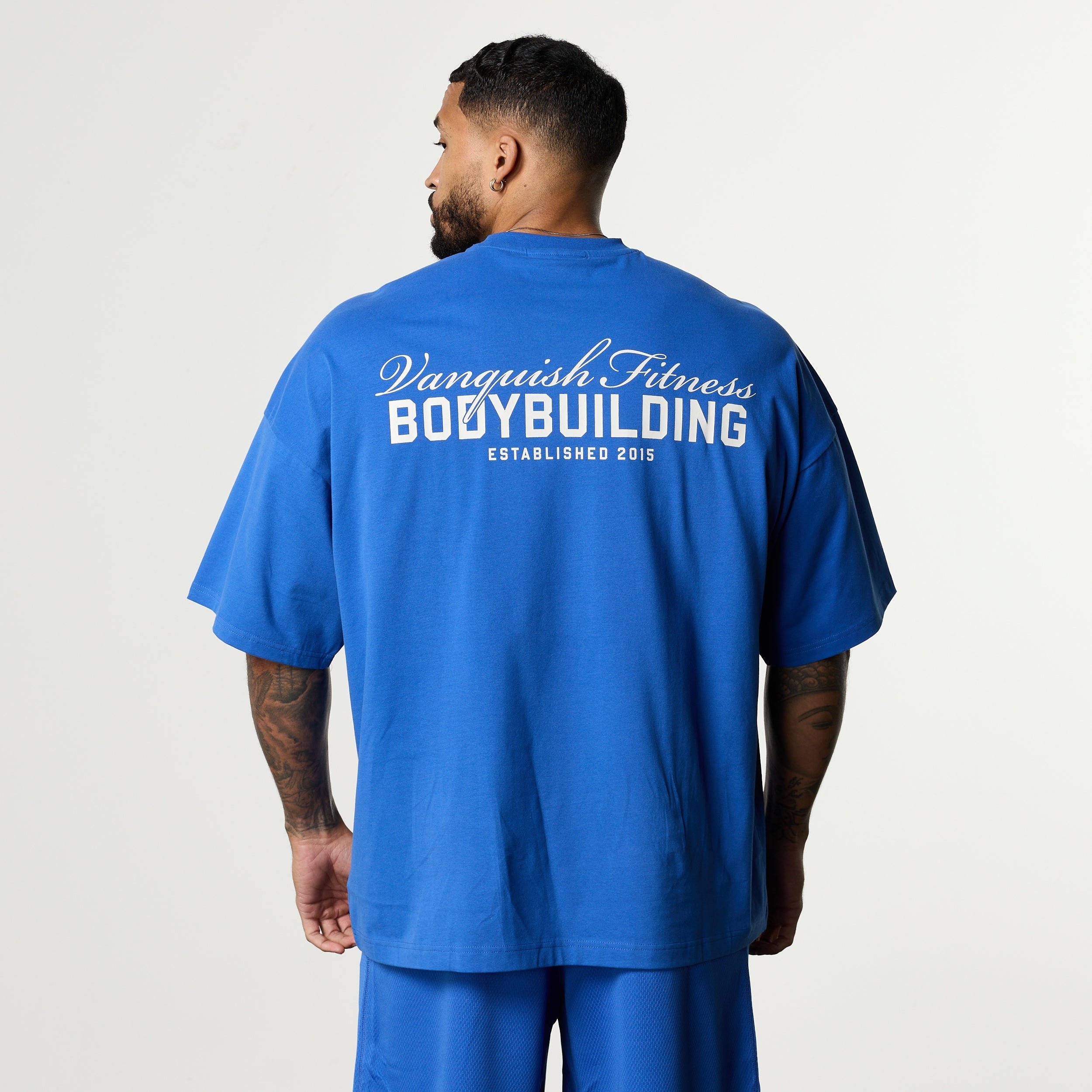 VANQUISH FITNESS Bodybuildingモデル コバルトブルー オーバーサイズ