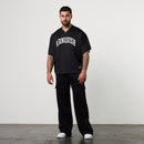Varsity Black Oversized Boxy Football Jersey 6枚目の画像