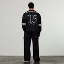 Varsity Black Oversized Boxy Hockey Jersey 3枚目の画像