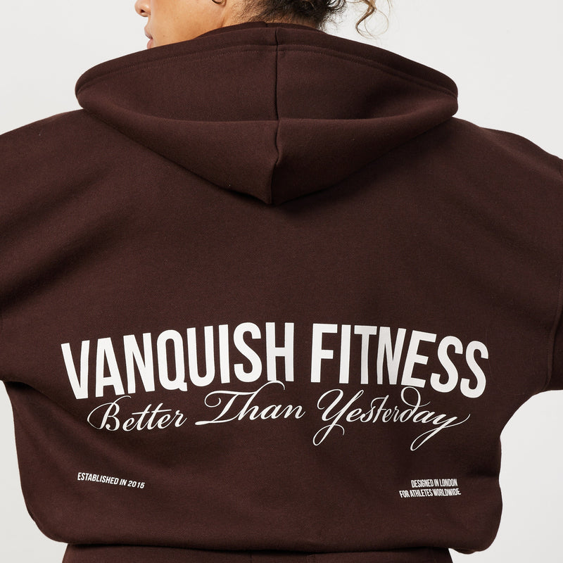 Vanquish Chestnut Brown Rejuvenate Full Zip Oversized Hoodie 3枚目の画像