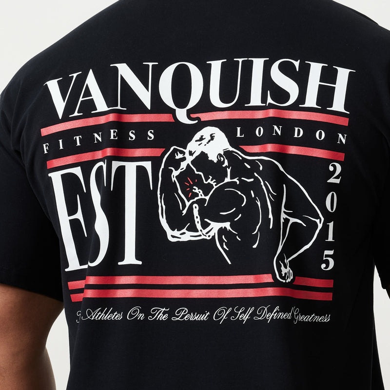 Vanquish TSP Black Muscle Oversized T Shirt 2枚目の画像