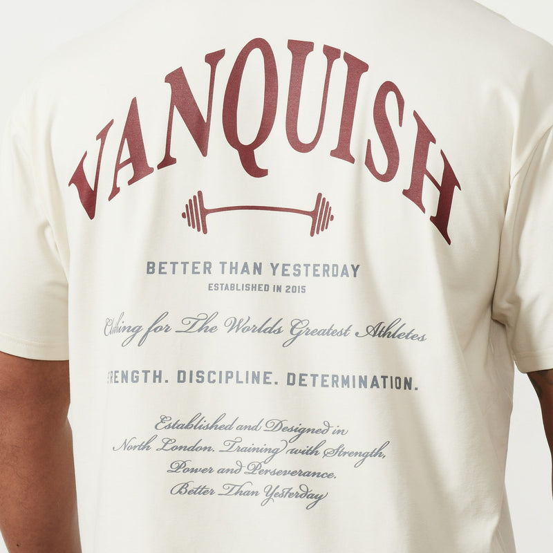 Vanquish TSP Vintage White Barbell Oversized T Shirt 3枚目の画像
