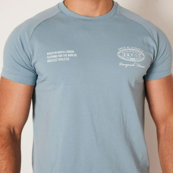 Vanquish TSP Atlas Blue Worldwide Fitted T Shirt 2枚目の画像