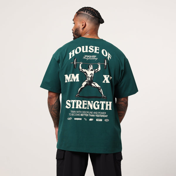 Vanquish TSP Strength MMXV Green Oversized T-Shirt 1枚目の画像