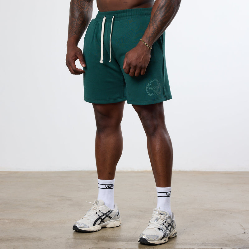 Vanquish Forest Green Unconquerable Strength Wide Leg Shorts 2枚目の画像