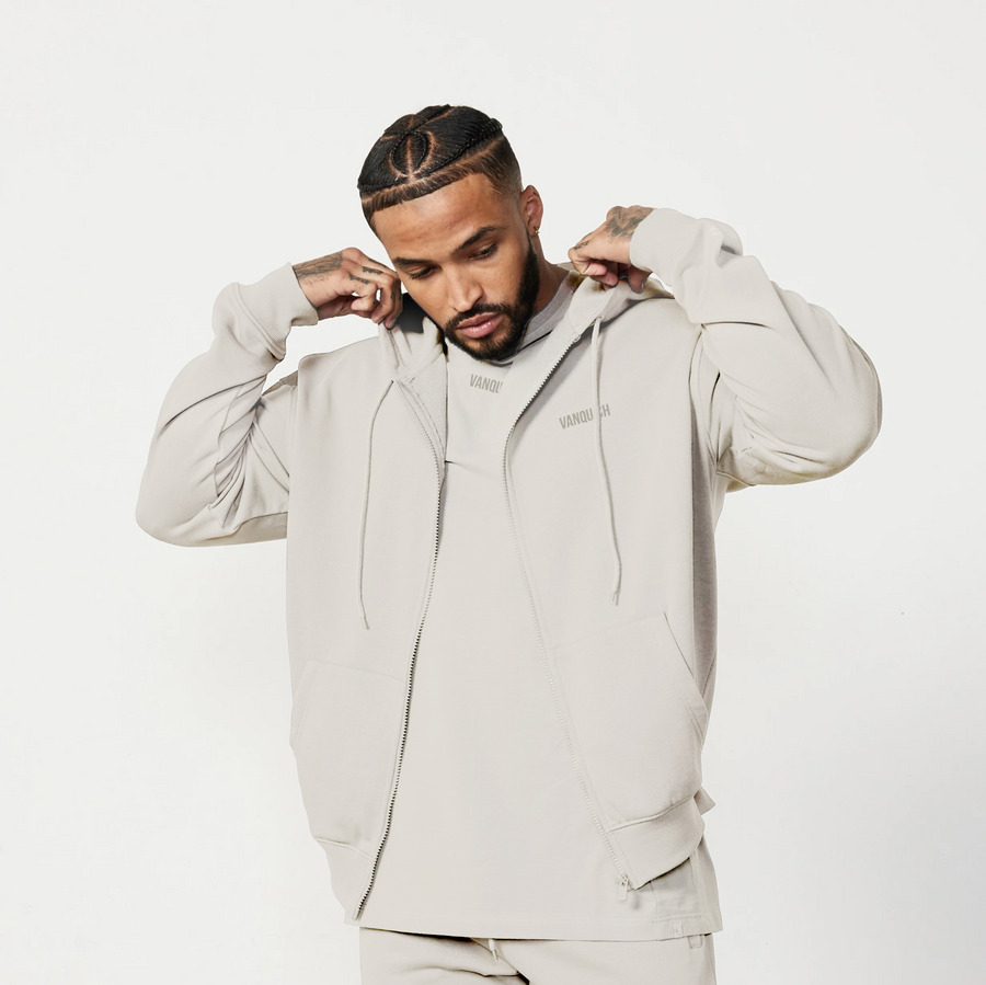 Vanquish Essential Stone Oversized Full Zip Hoodie 1枚目の画像