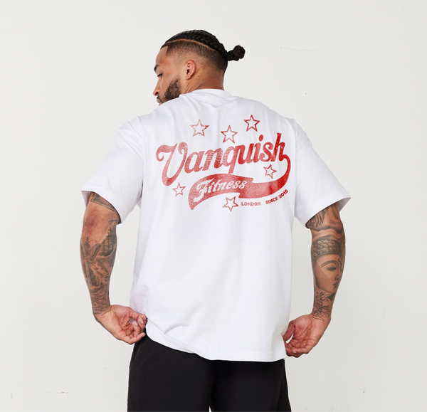 REVOLVE VINTAGE FLOURISH WHITE OVERSIZED TEE 1枚目の画像