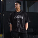 VANQUISH BLACK OVERSIZED BASEBALL JERSEY 1枚目の画像