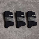 Vanquish Black Front Knit Organic Socks 3 Pack 1枚目の画像