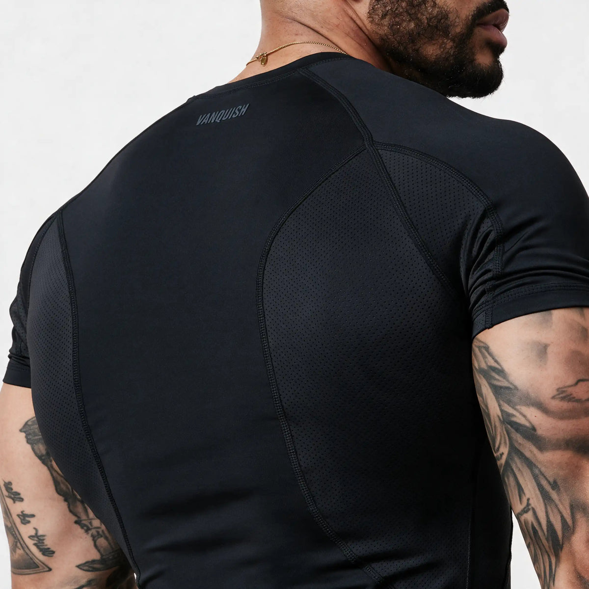 EVOLVE BLACK MUSCLE FIT COMPRESSION T SHIRT 4枚目の画像