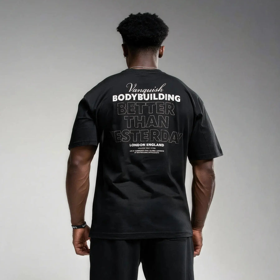 Bodybuilding Black Oversized T Shirt 1枚目の画像