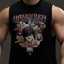 VQ x Baki: Black Baki Sleeveless T Shirt 1枚目の画像