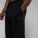 EVOLVE BLACK OVERSIZED CUFFED SWEATPANTS 3枚目の画像