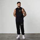 CONQUEST BLACK OVERSIZED SWEATPANTS 2枚目の画像