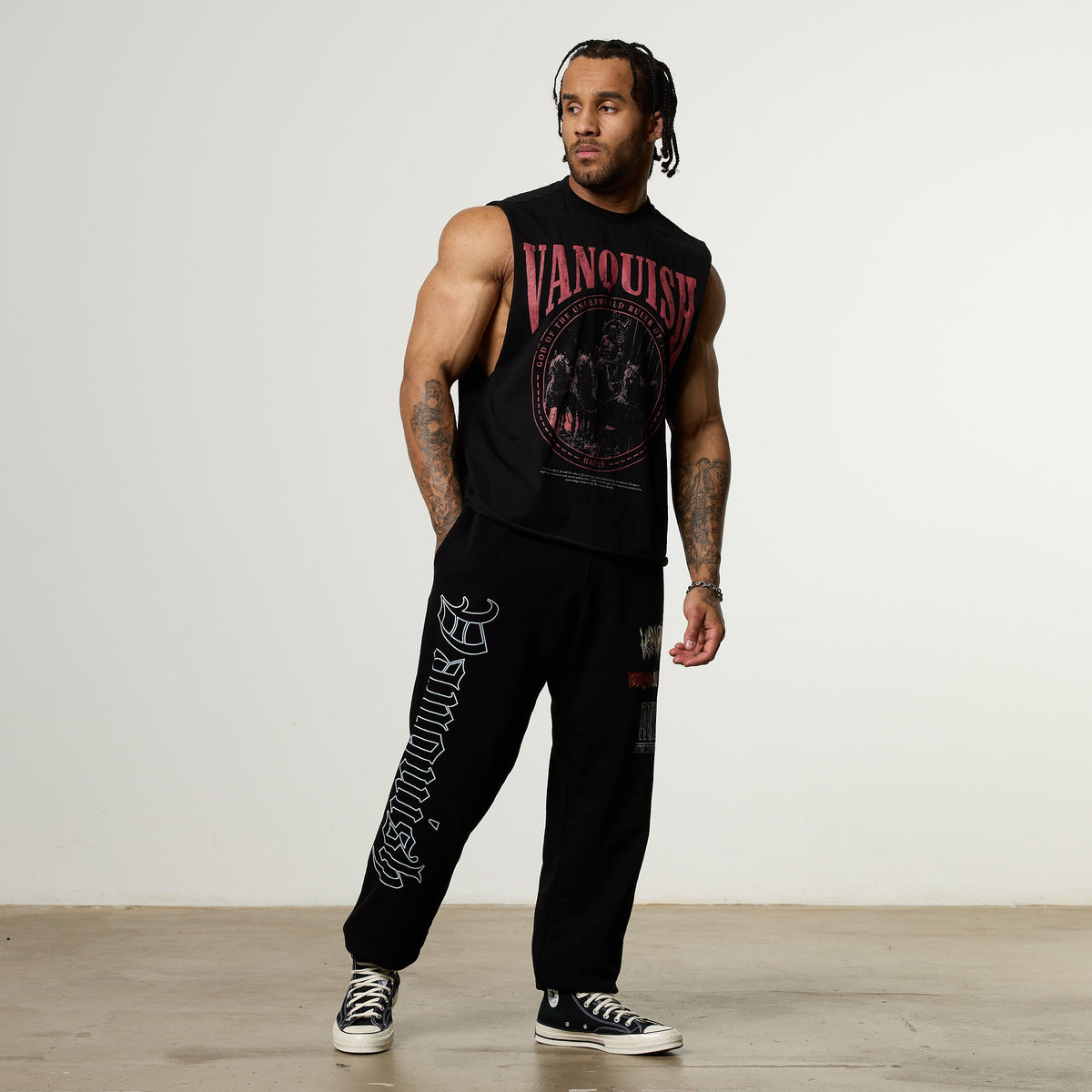 bob様　VANQUISH OLYMPUS OVERSIZED セットアップＬ Vanquish Olympus Black Heavyweight Oversized Boxy T Shirt