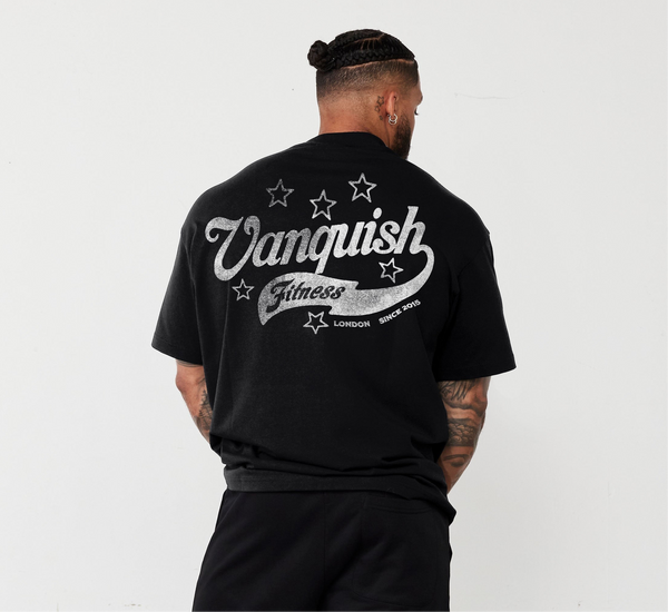 REVOLVE VINTAGE FLOURISH BLACK OVERSIZED TEE 1枚目の画像