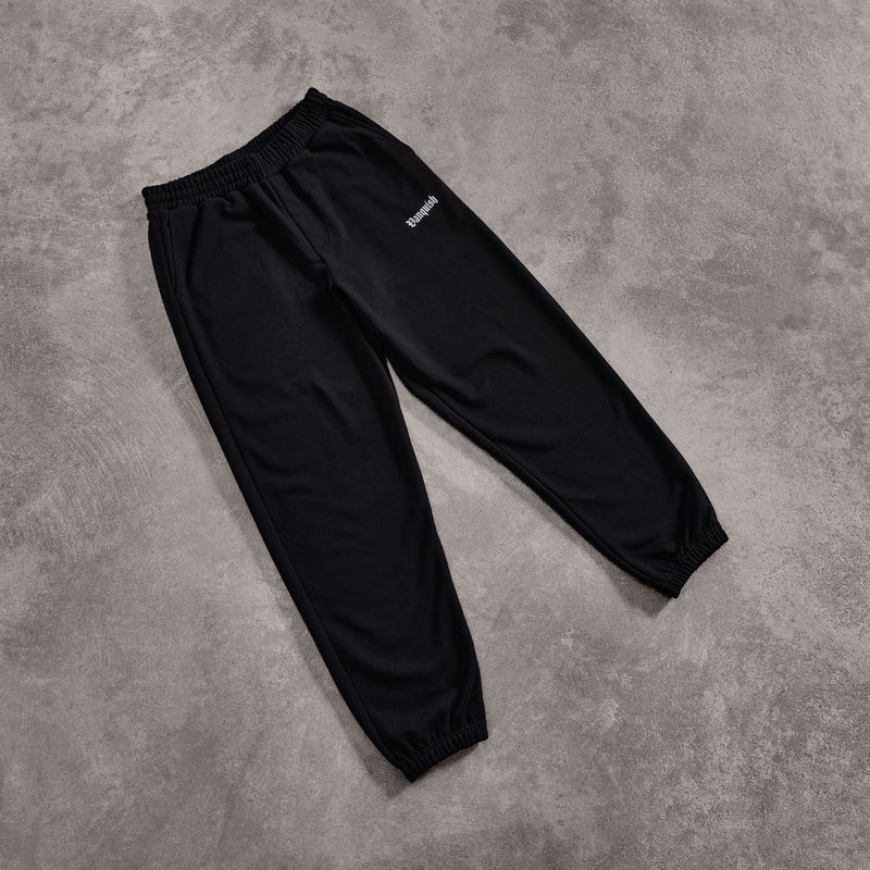 Vanquish Dark Script Black Oversized Sweatpants 5枚目の画像
