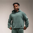 WASHED GREEN OVERSIZED PULLOVER HOODIE 6枚目の画像