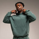 WASHED GREEN OVERSIZED PULLOVER HOODIE 4枚目の画像