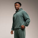 WASHED GREEN OVERSIZED PULLOVER HOODIE 2枚目の画像