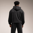 WASHED BLACK OVERSIZED PULLOVER HOODIE 3枚目の画像
