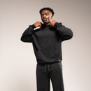 WASHED BLACK OVERSIZED PULLOVER HOODIE 2枚目の画像
