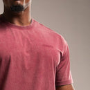 WASHED RED OVERSIZED T SHIRT 4枚目の画像