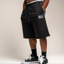 BADGE BLACK HEAVYWEIGHT OVERSIZED LONG LENGTH SHORTS 1枚目の画像