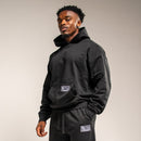 BADGE BLACK HEAVYWEIGHT OVERSIZED PULLOVER HOODIE 1枚目の画像