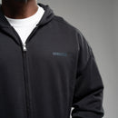 EVOLVE BLACK OVERSIZED FULL ZIP HOODIE 3枚目の画像