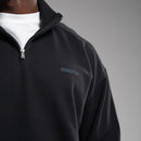 EVOLVE BLACK OVERSIZED 1/4 ZIP SWEATER 3枚目の画像