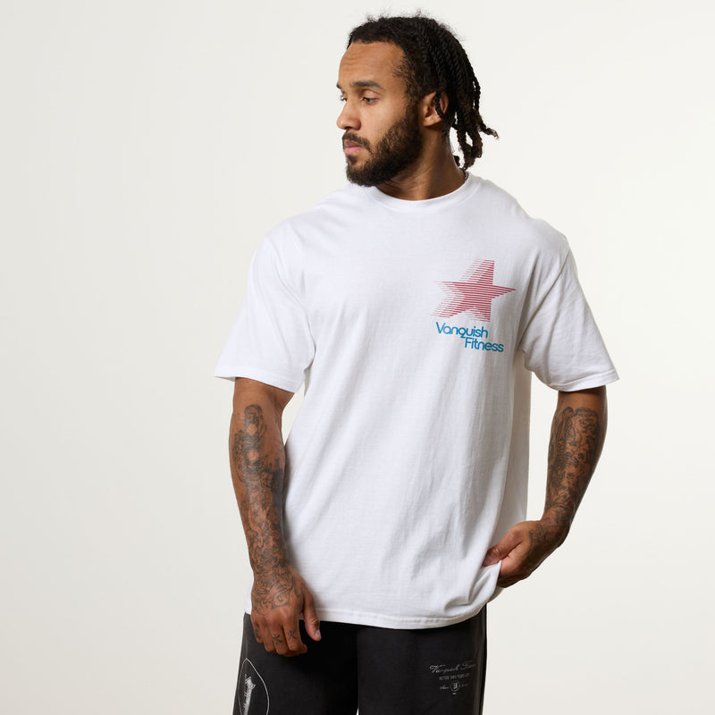 REVOLVE DUAL STAR WHITE OVERSIZED TEE 2枚目の画像
