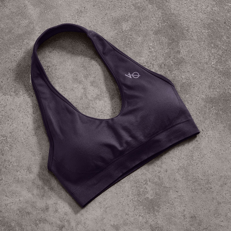 Vanquish Elevate Seamless Plum Halter Neck Bra 2枚目の画像