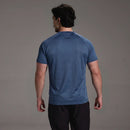 EVOLVE BLUE GREY SLIM FIT PERFORMANCE T SHIRT 2枚目の画像