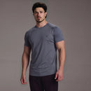 EVOLVE DARK GREY SLIM FIT PERFORMANCE T SHIRT 1枚目の画像