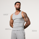 Vanquish Essential V2 Grey Melange Ribbed Tank 2枚目の画像