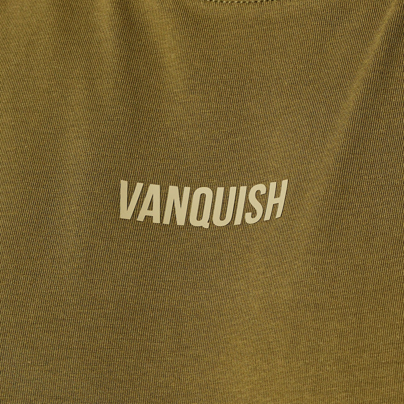 Vanquish Essential Olive Green Oversized Sleeveless T Shirt 2枚目の画像