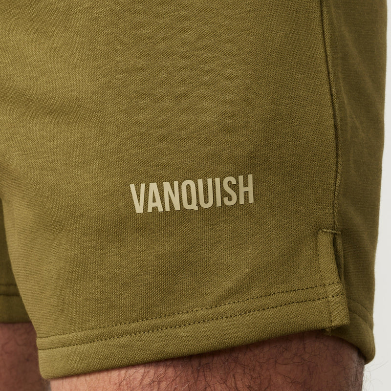 Vanquish Essential Olive Green Regular Fit Shorts 2枚目の画像