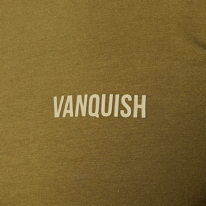 Vanquish Essential Olive Green Slim Fit Short Sleeve T Shirt 3枚目の画像