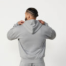 Vanquish Essential Steel Grey Oversized Full Zip Hoodie 4枚目の画像