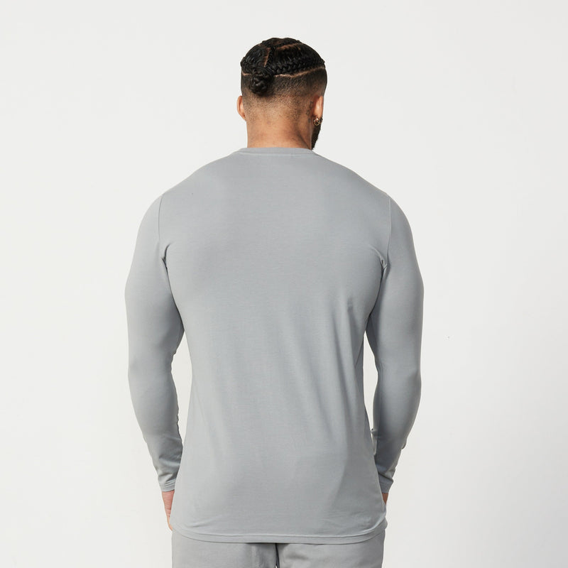 Vanquish Essential Steel Grey Slim Fit Long Sleeve T Shirt 3枚目の画像