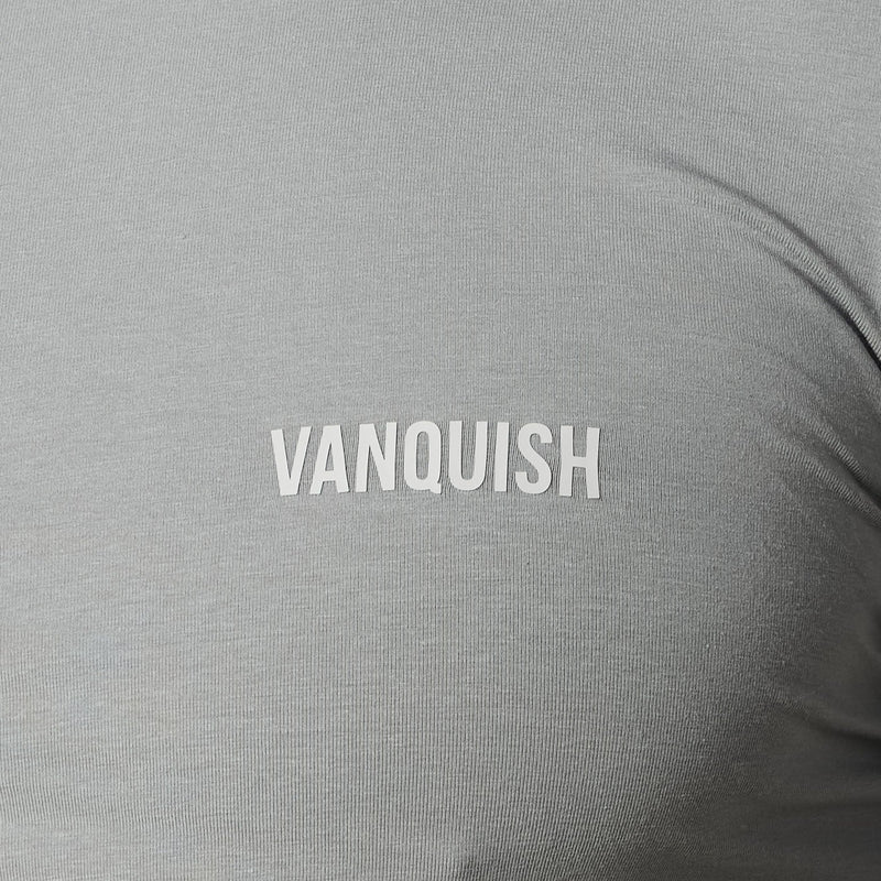 Vanquish Essential Steel Grey Slim Fit Long Sleeve T Shirt 2枚目の画像