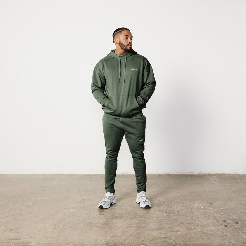 Vanquish Essential Forest Green Oversized Pullover Hoodie 2枚目の画像