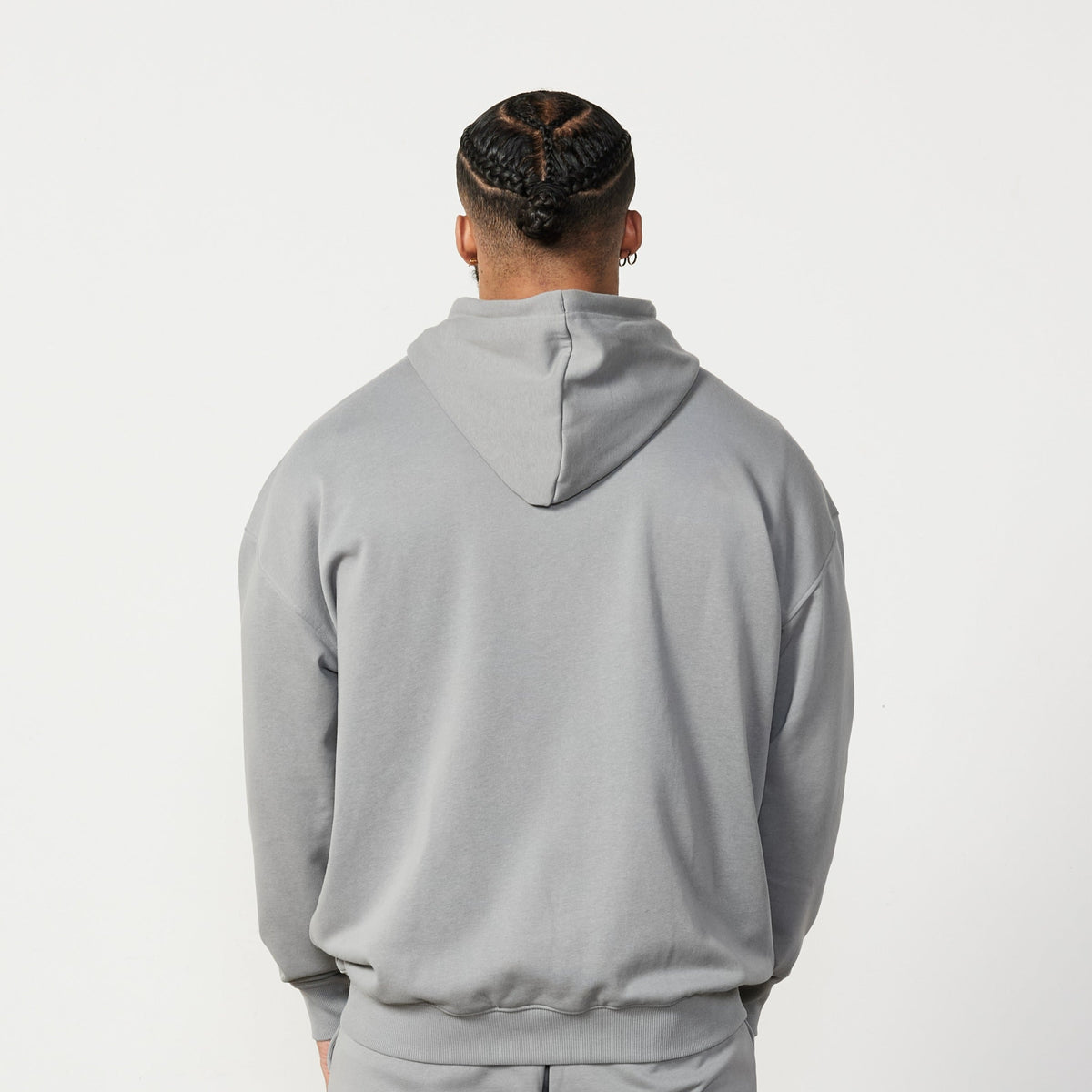 Vanquish Essential Steel Grey Oversized Pullover Hoodie 4枚目の画像