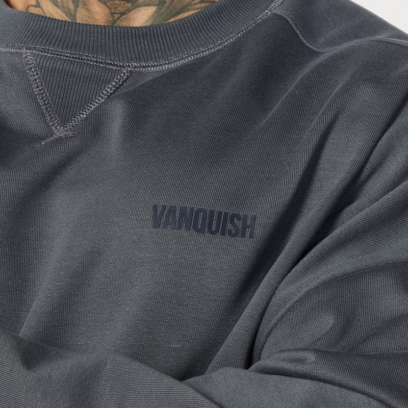 Vanquish Essential Denim Blue Oversized Sweatshirt 3枚目の画像