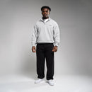 EVOLVE LIGHT GREY MARL OVERSIZED 1/4 ZIP SWEATER 4枚目の画像