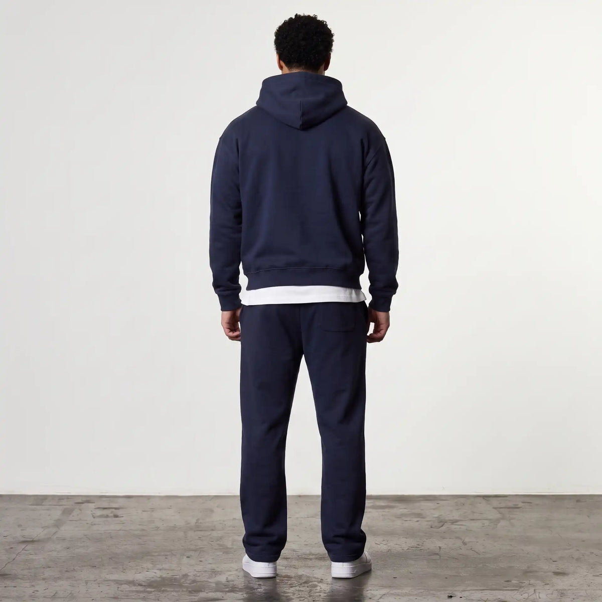 EVOLVE NAVY OVERSIZED PULLOVER HOODIE 4枚目の画像