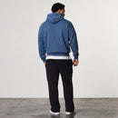 EVOLVE BLUE GREY OVERSIZED PULLOVER HOODIE 4枚目の画像