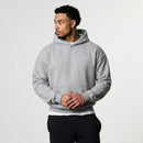 VANQUISH EVOLVE LIGHT GREY MARL OVERSIZED PULLOVER HOODIE 1枚目の画像