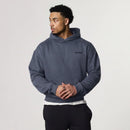 EVOLVE DARK GREY OVERSIZED PULLOVER HOODIE 1枚目の画像